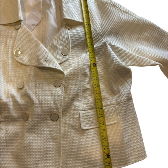Talbots Women’s Winter White Double-Breasted Blazer Size 22W - Picture 9 of 10